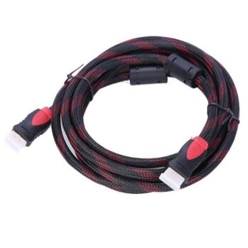 Cable Hdmi 5 Metros Puntas Doradas Mallado