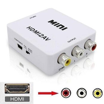 CAJA CONVERTIDORA   HDMI a AV RCA 1080P