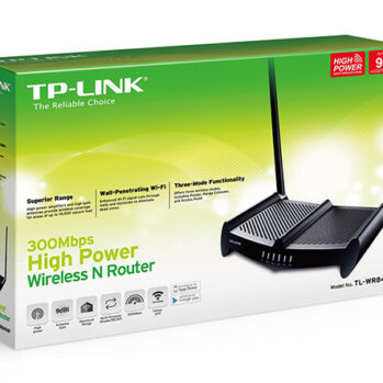 ROUTER ROMPEMUROS TP-LINK  TL-WR841HP N300 ALTA POTENCIA (2 ANTENAS )