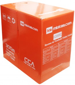 MIOKEE CABLE UTP CAT5e X 305mts EXTERIORES