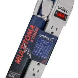 Multitoma Eléctrica Unitec 6 Puestos Retie